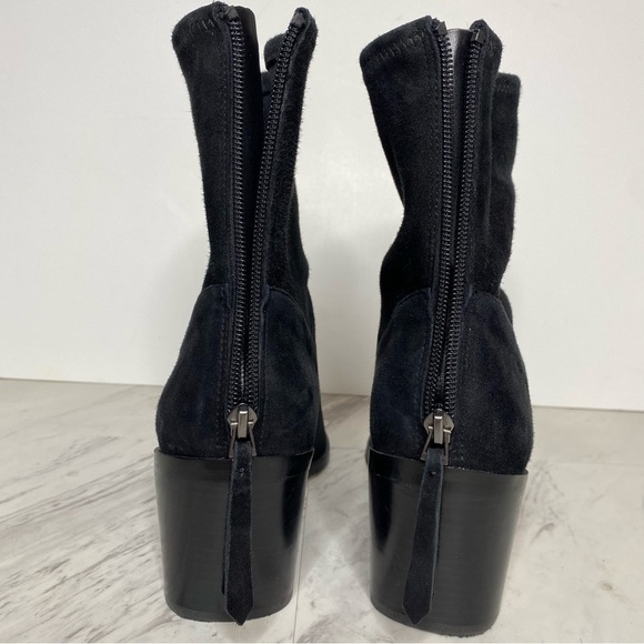 27 Edit Berkley Black Suede Bootie 10M - Picture 4 of 12